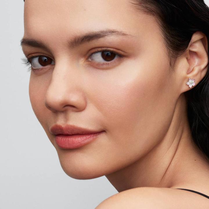 Actual product image Pandora Cherry Blossom Stud Earrings (Enamel, Silver 925)