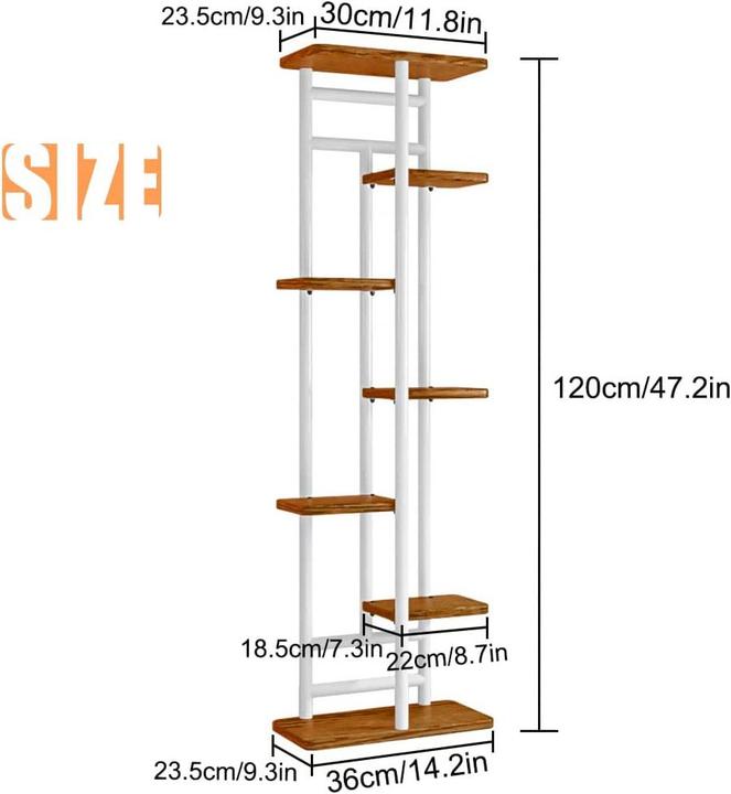 Image du produit QLFJ-FurDec Escalier pour plantes 7 animal 8 pots