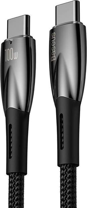 Produktbild Baseus USB-C cable for USB-C Glimmer Series, 100W, 1m (Black) (1 m, USB 2.0, 100 W)