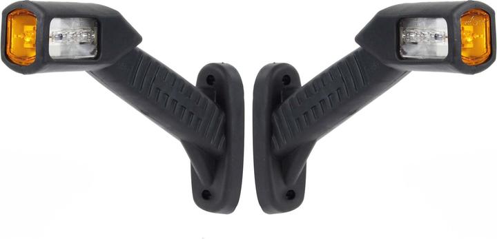 Produktbild Wiltec 2x 4 LED Seitenleuchte eckig 12V Positionsleuchte Begrenzungsleuchte KFZ