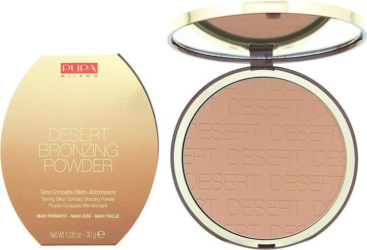 Actual product image Pupa Milano Pupa - Desert Bronzing Powder Bronzer 002 Honey Gold 30G (002 Honey Gold, Bronzer, 30 g)