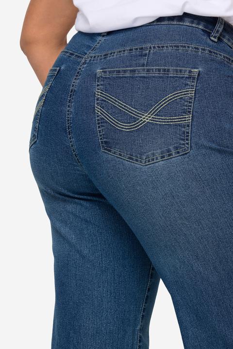 Image du produit Angel of Style Jean Nora large et droit aux propriétés stretch confortables, 4 poches (56)