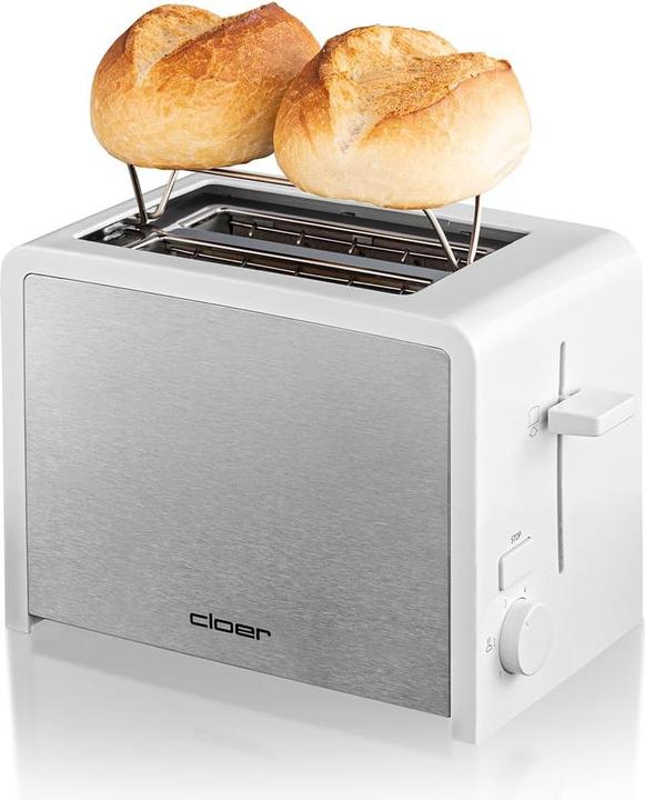 Produktbild Cloer Toaster mit Brötchenaufsatz und Krümelschublade