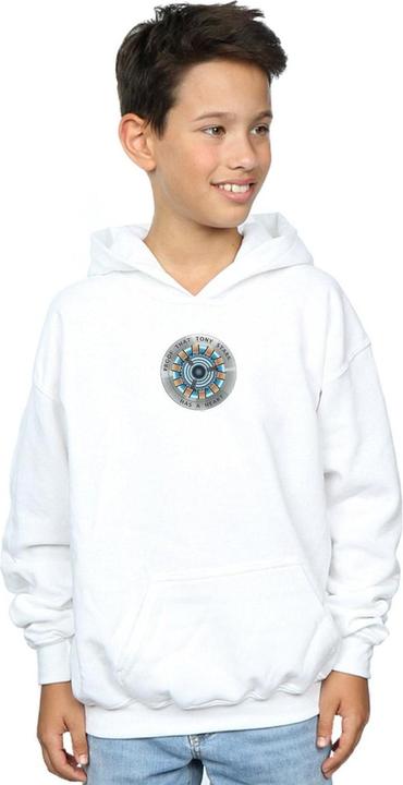 Actual product image Boys Avengers Endgame Tony Stark Heart Hoodie (116)