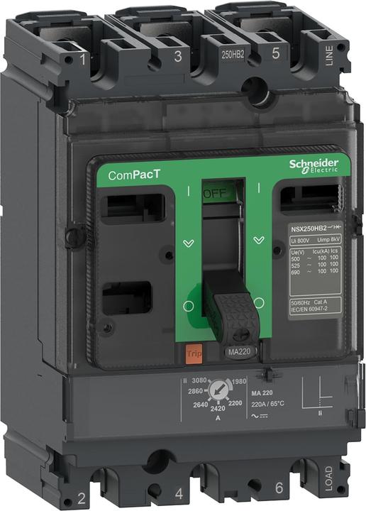 Schneider Electric C25R3MA220 Compact circuit-breaker ComPacT NSX250R with