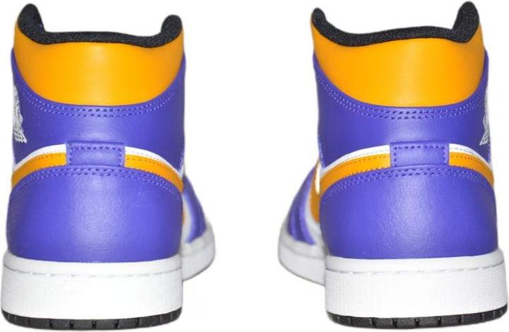 Actual product image Air Jordan 1 MID Sneakers Los Angeles Lakers LA - DQ8426-517 (40)