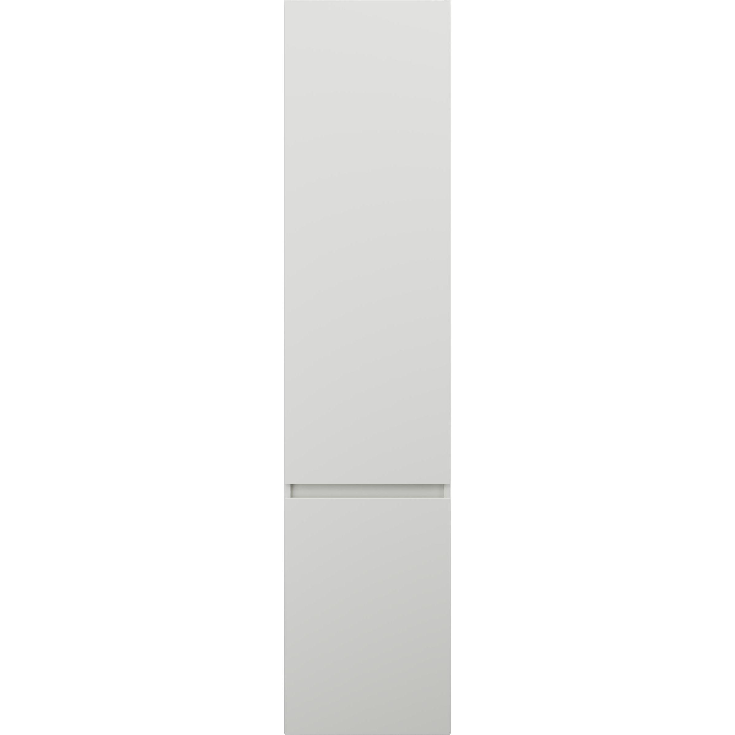 burgbad, Badezimmerschrank, Lin20 Hochschrank Wandhängend mit 2 Türen, 345mm Tiefe, Türanschlag links, 400x345x1760mm