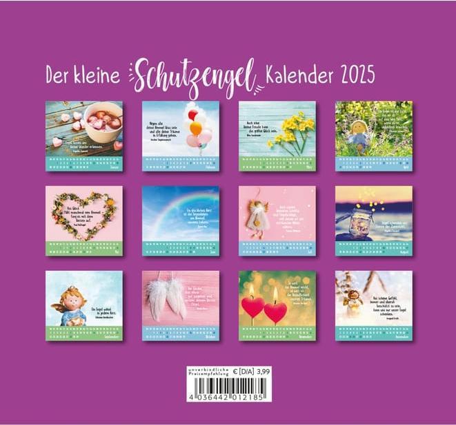 Produktbild Mini-Kalender 2025: Der kleine Schutzengelkalender (Deutsch)