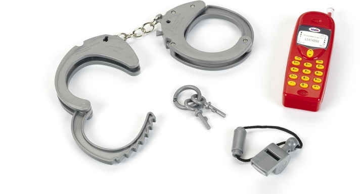Actual product image Theo Klein Police set On map