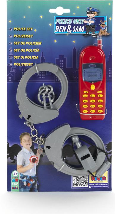 Actual product image Theo Klein Police set On map
