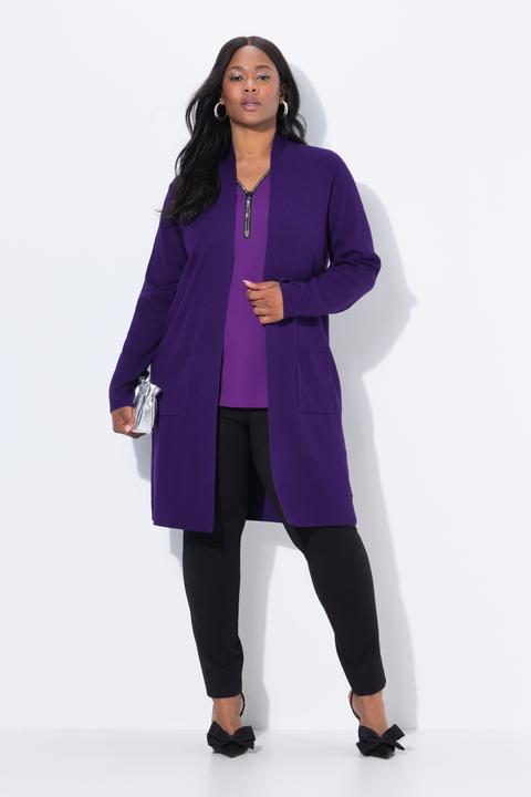 Produktbild Ulla Popken Strickjacke, lange, offene Form, weicher Feinstrick (50, 52)