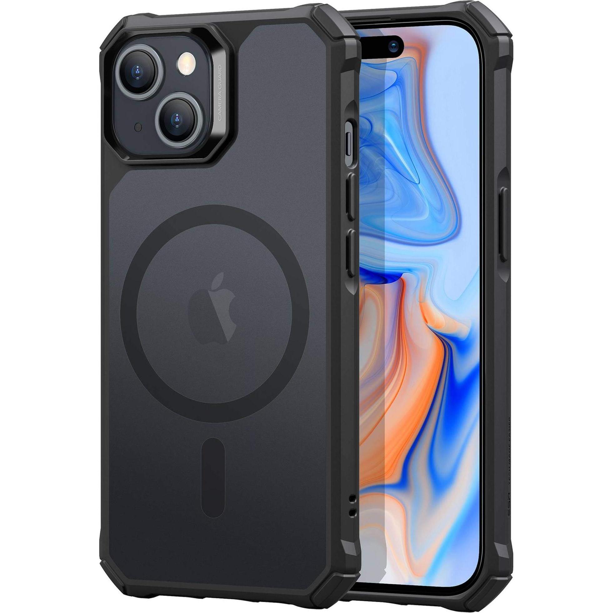ESR Air Armor HaloLock Case (Apple iPhone 15 Plus), Smartphone Hülle, Schwarz