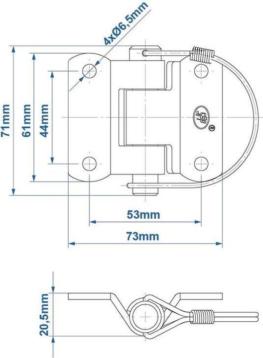 Actual product image ProPlus Hinge SPP ZW-03.40