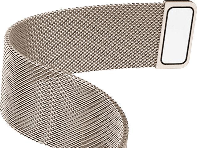 Actual product image Crong Milano Steel – Edelstahlarmband für Apple Watch 42/44/45/49 mm (Champagner) (Stainless steel)
