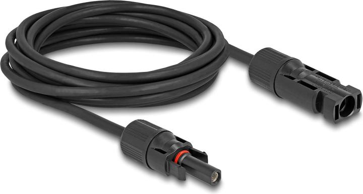 Produktbild Delock Anschlusskabel Stecker zu Buchse 4 mm², 5 m (Solarstecker)