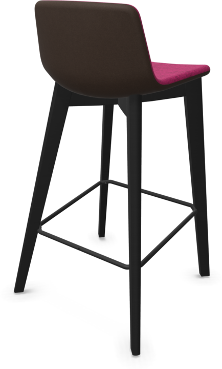 Blackberry melange, Ash stained black, Brown Melange