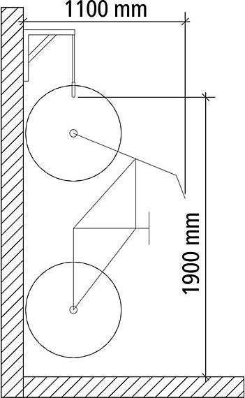 Image du produit eurokraft basic Support mural pour cycles