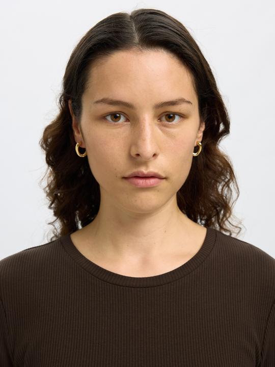 Produktbild Selected Geripptes Oberteil mit langen Ärmeln (L)