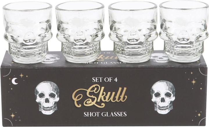Produktbild Something Different Schnapsgläser Totenkopf 4erPack (4 x, Schnapsgläser + Shotgläser)