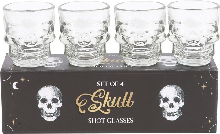 Actual product image Something Different Skull Shot Glass Set (Pack of 4) (4 x, Shot glass)