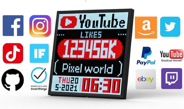 Image du produit Divoom Pixoo 64 (10.30", 64 x 64 pixels)
