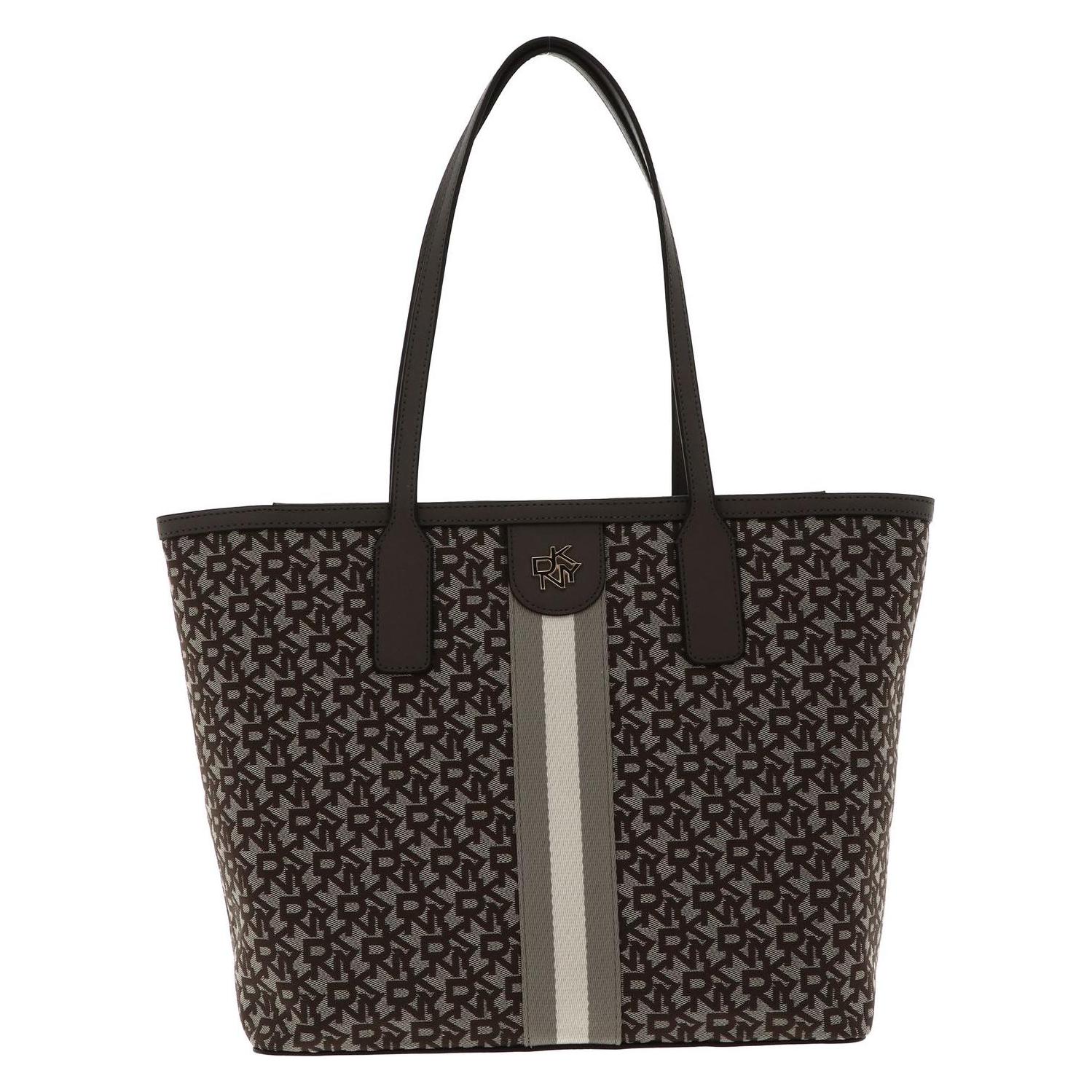 Dkny, Damen, Tasche, Shopper Umhängetasche Carol Tote Bag Chin / Truf Brown, Beige, Braun