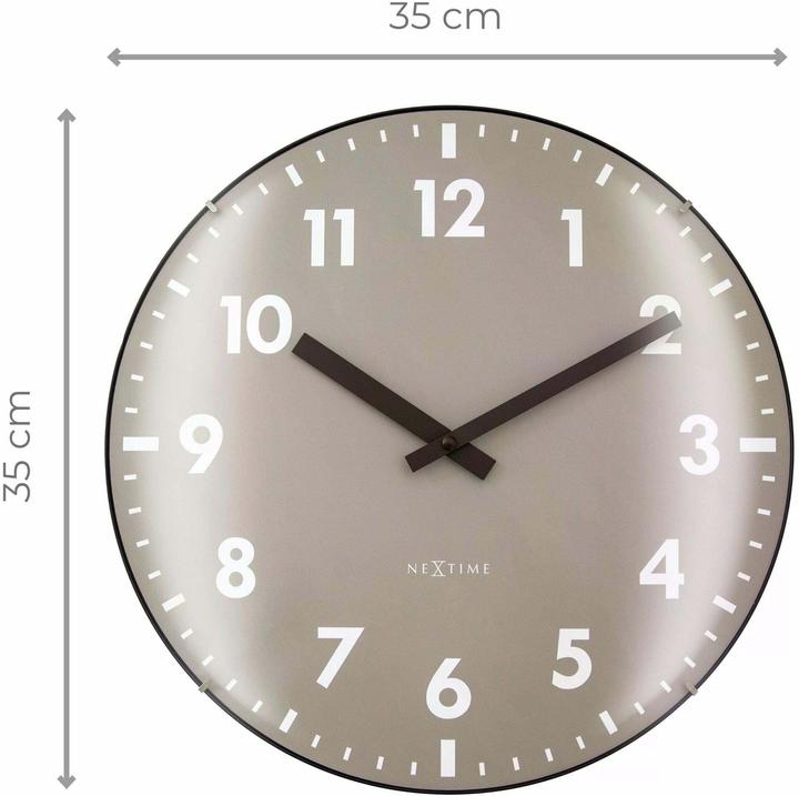 Actual product image Nextime Wall clock Duomo Ø 35 cm, Beige, Shape: Round (35 cm)