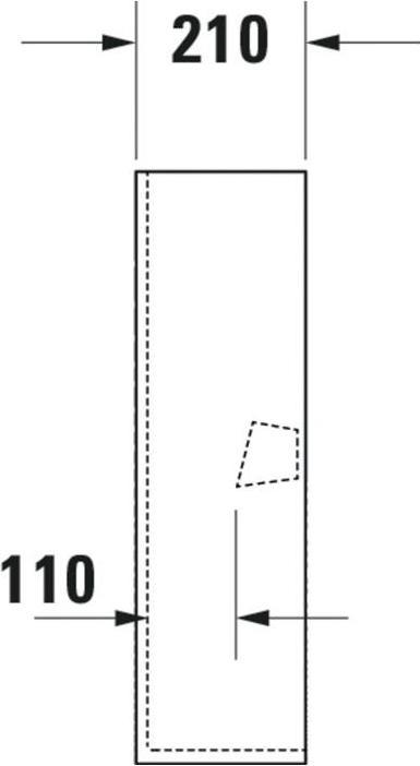 Actual product image Duravit Pedestal ME by Starck 175x210mm white (210 mm, 175 mm)