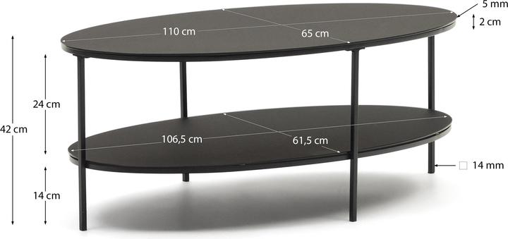 Actual product image Kave Home Fideia (110 x 65 x 42 cm)