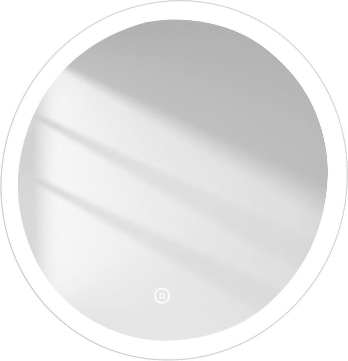 Emke Badspiegel mit Beleuchtung Φ60cm,Beschlagfrei, 3 Farbtemperaturen(3000K-6500K) und dimmbaren