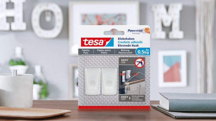 Actual product image tesa Adhesive hooks