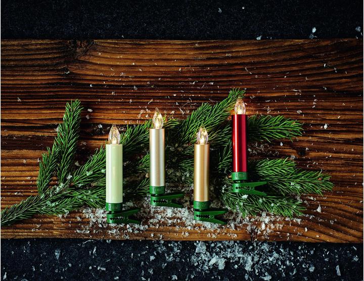 Image du produit Krinner Bougie de Noël à LED pour arbre de Noël - Ensemble de démarrage Superlight (12 x)