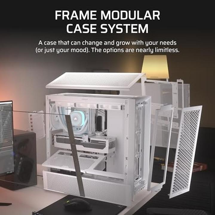 Produktbild Corsair Geh Midi FRAME 4000D RS Mid-Tower, White (Mini-ITX, ATX, mATX)