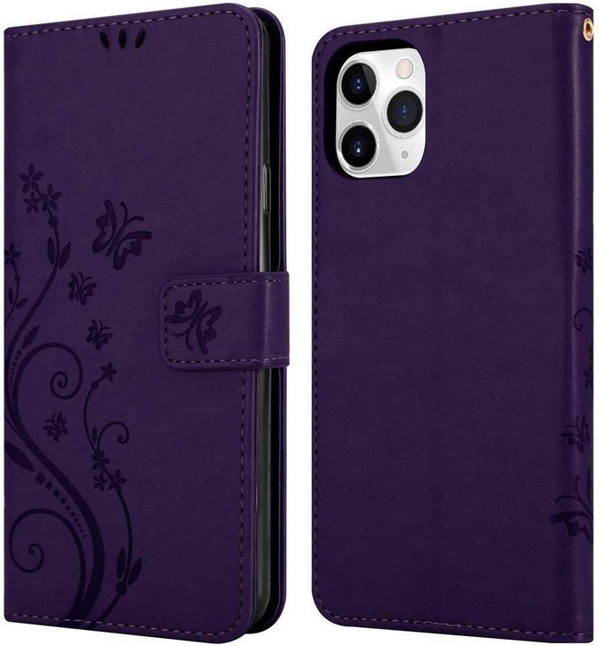 Produktbild Cadorabo Flower Book Cover (Apple iPhone 11 Pro Max)