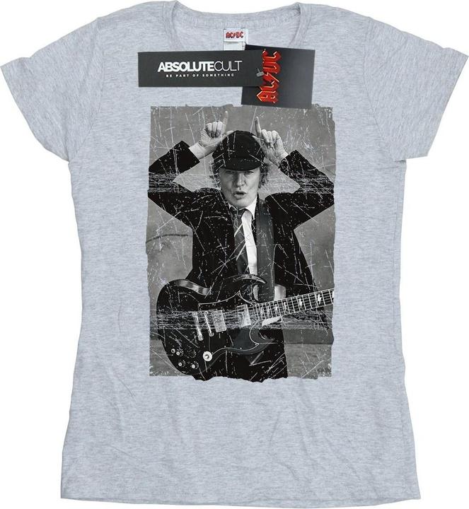 Produktbild AC/DC Angus Young Distressed Foto TShirt aus Baumwolle (M)