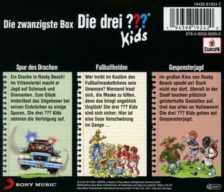 Produktbild Die drei DREI FRAGEZEICHEN kids - 20 Box (F58-60) (20 x)