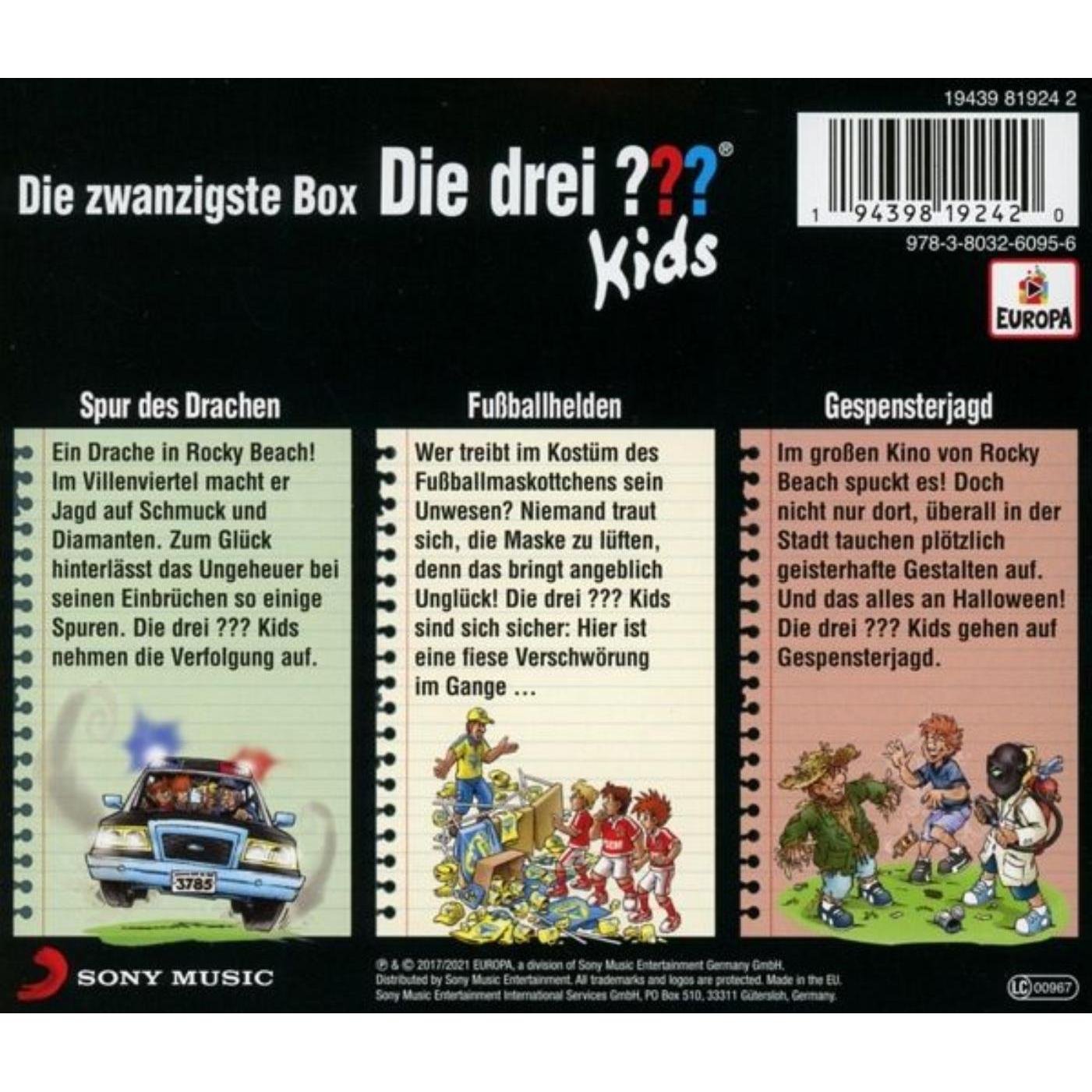 Thumbnail - Europa Die drei DREI FRAGEZEICHEN kids - 20 Box (F58-60) (20 x), Optischer Datenträger