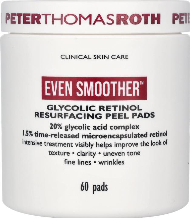 Actual product image Peter Thomas Roth Clinical Skin Care Even Smoother Glycolic Retinol Resurfacing Peel Pads (Cleansing scrub, 60 ml)