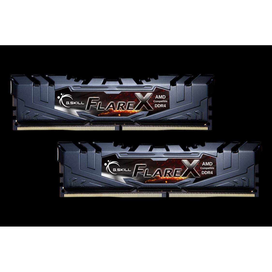 Thumbnail - G.Skill Atmintis Flare X, DDR4, 16 GB, 3200 MHz, CL16 (F4-3200C16D-16GFX) (2 x 8GB, 3200 MHz, DDR4-RAM, DIMM), RAM