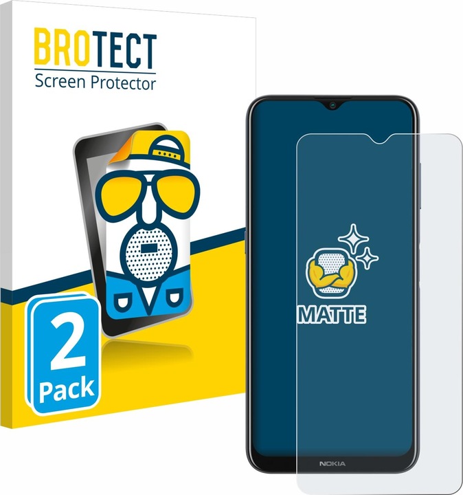 Actual product image BROTECT Anti-glare screen protector matt (2 Piece, Nokia G20)