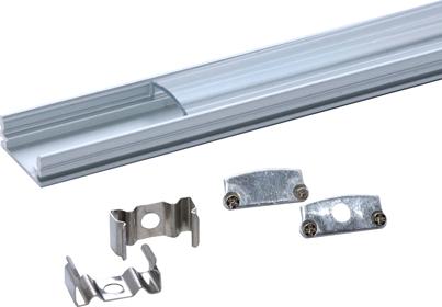 Actual product image Lumina Swiss LED standard profile set transparent 190cm (1x50cm + 1x60cm + 1x80cm) (190 cm)