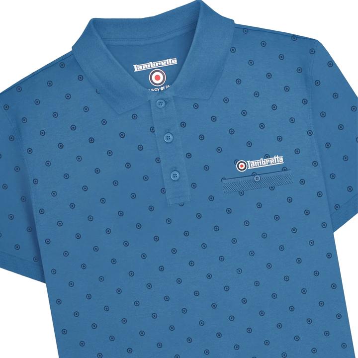 Produktbild Lambretta Premium Poloshirt Rundum bedruckt (XXL)