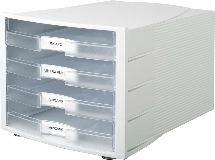 Actual product image Han Desk drawer box IMPULS - Stackable sorting tray with 4 large drawers for D (A4, C4)