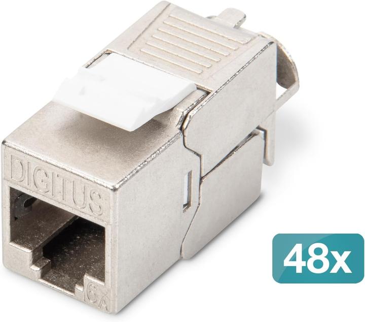 Actual product image Digitus CAT 6A Keystone Jack, shielded, 48 pcs. tool-free connection (Keystone module)