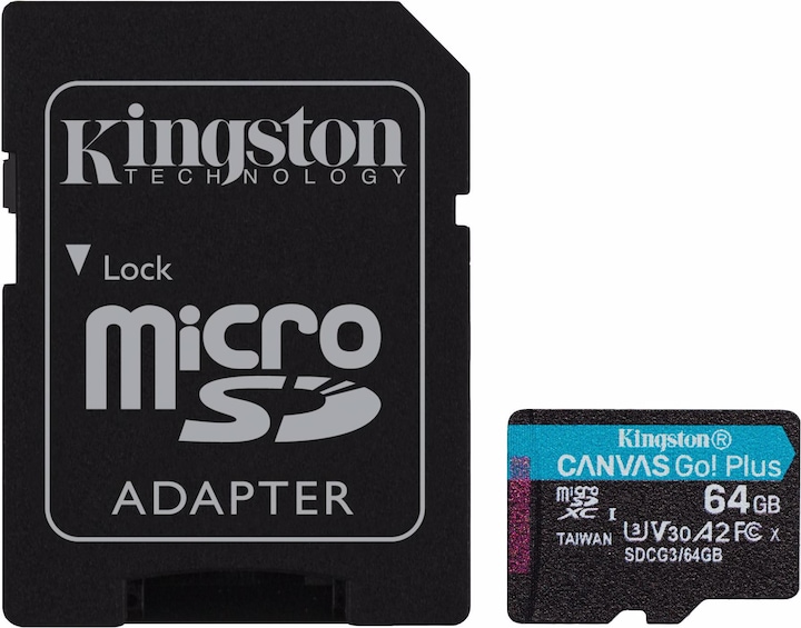 Kingston Canvas Go Plus (64 GB, microSDXC, U3, UHS-I)