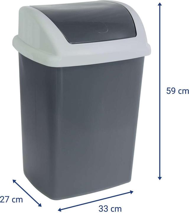 Actual product image Maul Abfallbehälter MAULswing 24l Schwingdeckel Kunststoff (24 l)