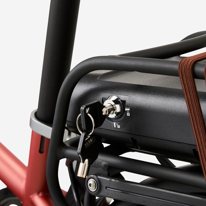 Actual product image Btwin E-Bike Faltrad Klapprad E-Fold 500 rot