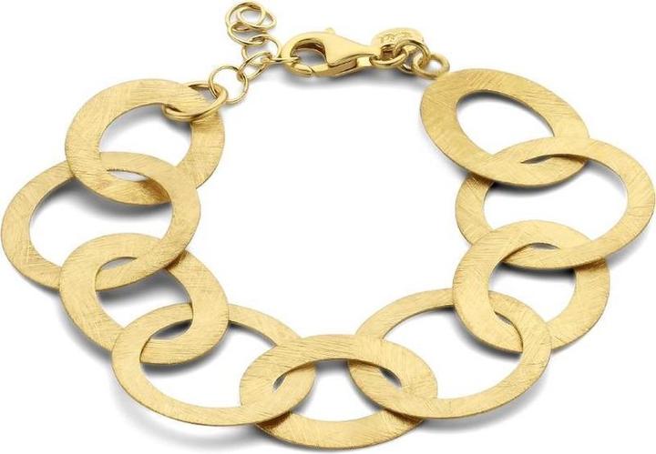 Immagine prodotto Casa -Schmuckarmband Lola Silber Gold vergoldet 18 cm mit 3 cm Verlängerungskette (18 cm, Argento Sterling 925 con uno strato di rodio, Oro rosa o oro a 18 carati)