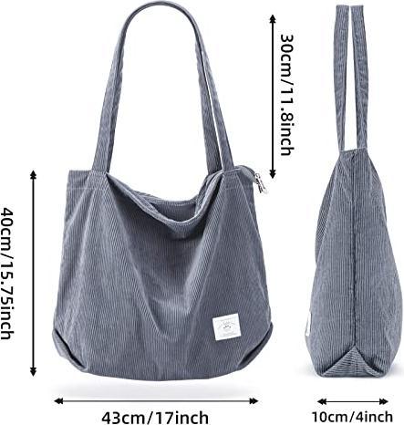 Immagine prodotto Only-Bags.Store borsa a tracolla con cerniera, borsa shopper grande, borsa tote, borsa a mano