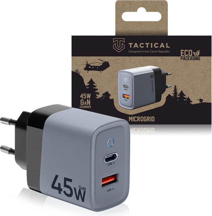Actual product image Tactical Microgrid Power Supply Charger GaN 45W - Grey (45 W)